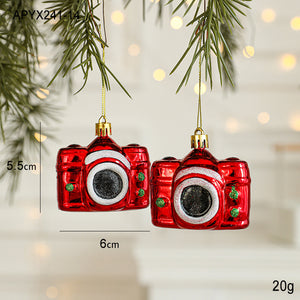 Santa Claus Christmas Ornaments Small Plastic Pendants for Festive Decorations, Perfect for Tree, Home, and Holiday Atmosphere