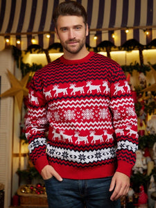 Couples' Christmas Sweater Festive Holiday Knitwear for Women and Men