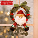 Christmas Wreath with Lights Festive Door or Wall Decoration with Ornaments and Bows