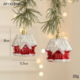 Santa Claus Christmas Ornaments Small Plastic Pendants for Festive Decorations, Perfect for Tree, Home, and Holiday Atmosphere