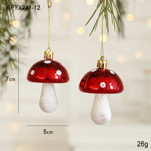 Santa Claus Christmas Ornaments Small Plastic Pendants for Festive Decorations, Perfect for Tree, Home, and Holiday Atmosphere