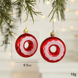 Santa Claus Christmas Ornaments Small Plastic Pendants for Festive Decorations, Perfect for Tree, Home, and Holiday Atmosphere