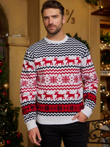 Couples' Christmas Sweater Festive Holiday Knitwear for Women and Men