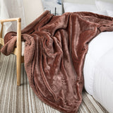 Waterproof Lamb Wool Blanket Double-Thick Coral Fleece Throw for Office, Naps & Air Conditioning | Cozy & Soft Quilt Cover for All-Season Comfort