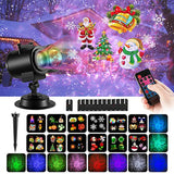 Christmas Snowflake Projection Light – High Brightness LED Floodlight with Replaceable Film Patterns for Holiday and Halloween Scenes