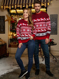 Couples' Christmas Sweater Festive Holiday Knitwear for Women and Men