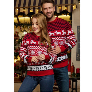 Couples' Christmas Sweater Festive Holiday Knitwear for Women and Men