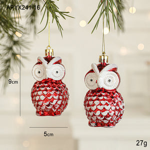 Santa Claus Christmas Ornaments Small Plastic Pendants for Festive Decorations, Perfect for Tree, Home, and Holiday Atmosphere