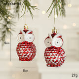 Santa Claus Christmas Ornaments Small Plastic Pendants for Festive Decorations, Perfect for Tree, Home, and Holiday Atmosphere