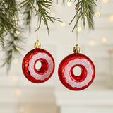 Santa Claus Christmas Ornaments Small Plastic Pendants for Festive Decorations, Perfect for Tree, Home, and Holiday Atmosphere