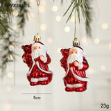 Santa Claus Christmas Ornaments Small Plastic Pendants for Festive Decorations, Perfect for Tree, Home, and Holiday Atmosphere