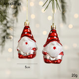 Santa Claus Christmas Ornaments Small Plastic Pendants for Festive Decorations, Perfect for Tree, Home, and Holiday Atmosphere